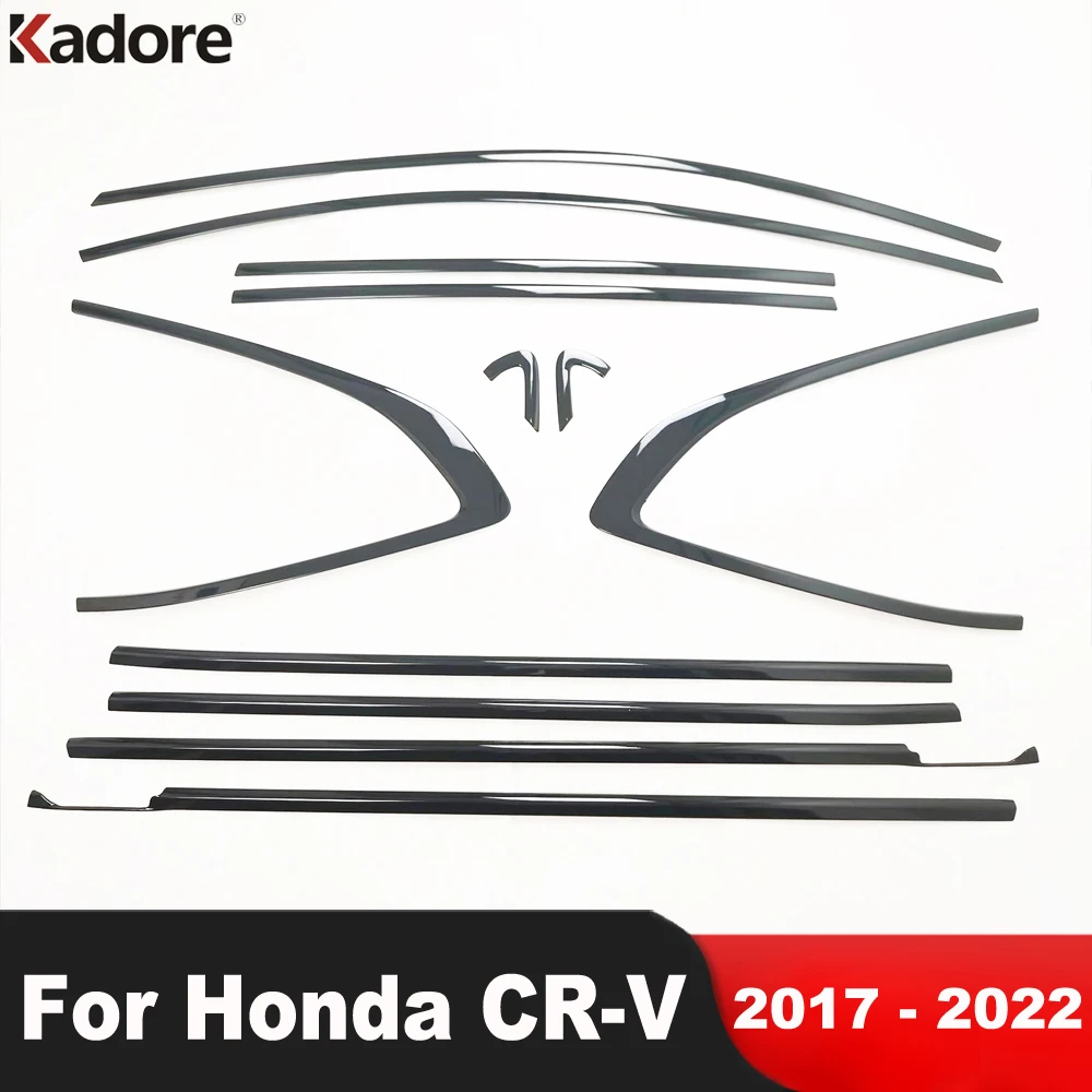 

Накладки на пороги оконной рамы для Honda CRV CR-V 2017 2018 2019 2020 2021 2022, молдинговые полосы из нержавеющей стали для автомобильных окон, аксессуары
