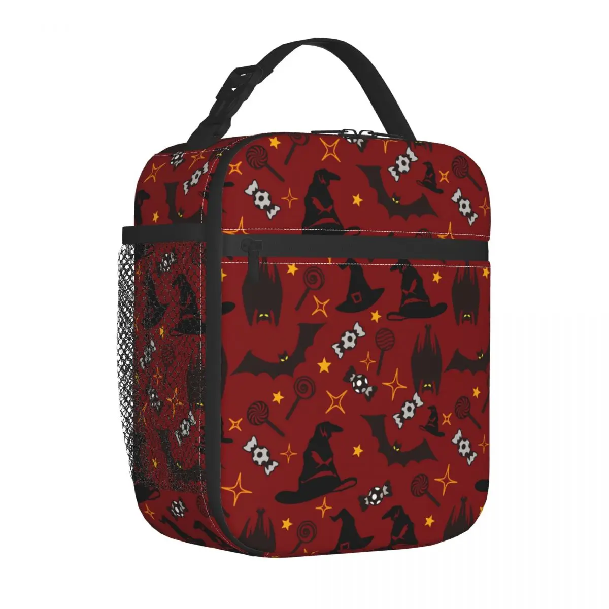 Bat Insulated Lunch Bag A Tenuta Stagna Happy Halloween Contenitore Per Pasti Borsa Termica Lunch Box Tote Office Outdoor Uomo Donna