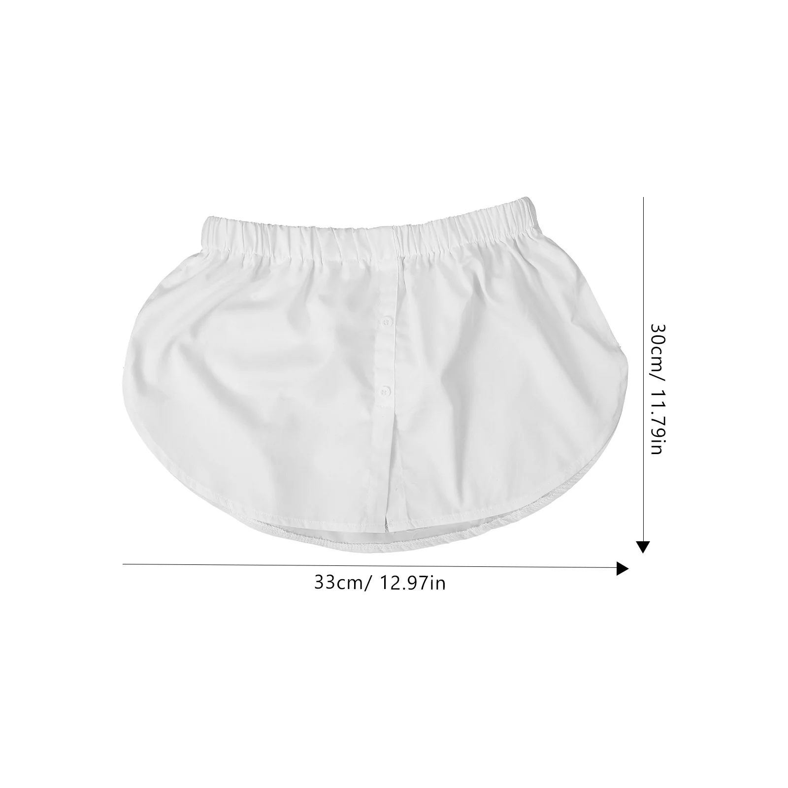 Fake Hem Bottoming Dress Shirt Extender Skirt Lower Sweep Women Sweater Chiffon Ladies Half Length