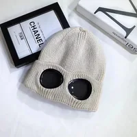 Unisex Men Women Knitted Hat with Goggles Windproof Winter Warmer Ski Beanies Soft Warm Anti-slip Ear Protection Garros 5