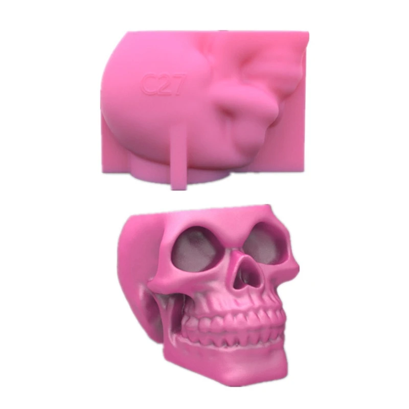 

3D Цветочный горшок с изображением черепа