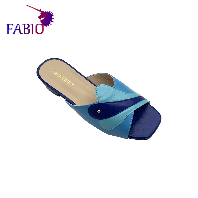 

Новинка, разноцветные волнистые Лоскутные дизайнерские Повседневные Вечерние женские тапочки на низком каблуке от Африканского мама