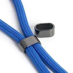 Versatile Metal Buckle & Lanyard Clip Set (50 Pieces) (Black)