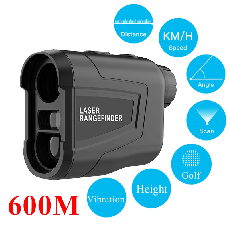 Laser Rangefinder 600M 800M 1500M Monocular Telescope for Golf Hunting Range Finder Distance Meter Tool