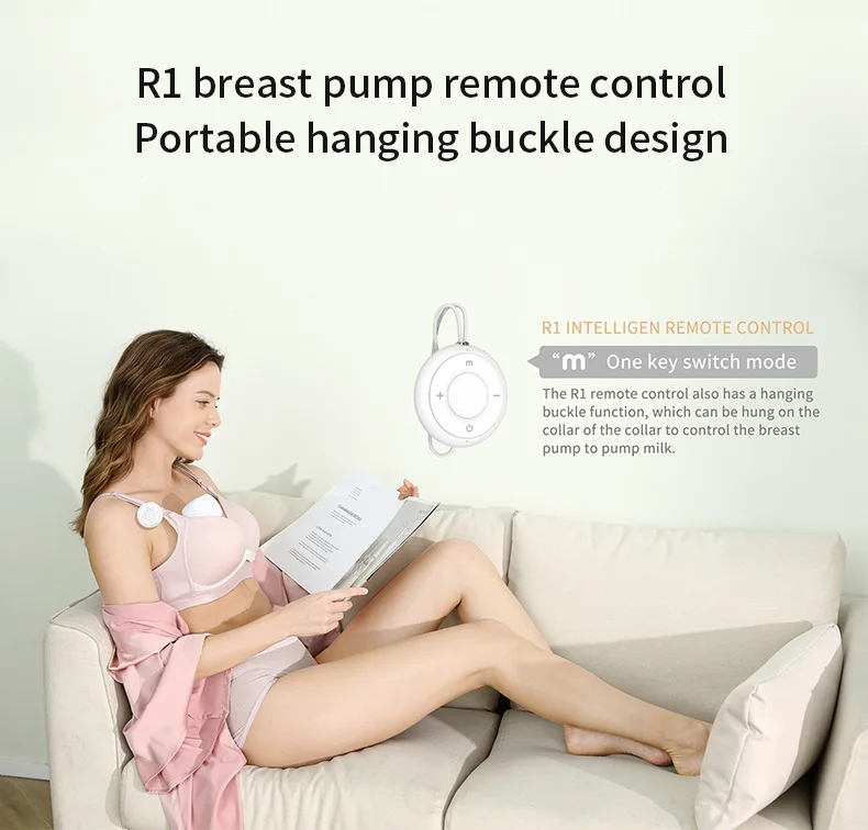 Remote Control Portable Electric Breast Pump USB Chargable Silent Wearable Hands-Free Portable Milk Milking Machine BPA Free bellababy pump