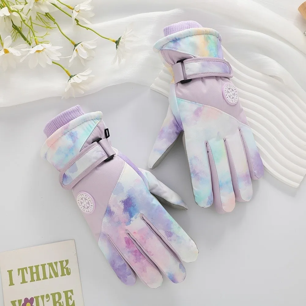 New Waterproof Ski Gloves Windproof Cycling Mittens Touchable Screen Warm Windproof Coldproof Gloves for Outdoor Cycling Skiing