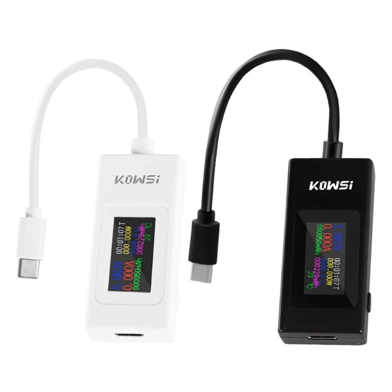 

USB-кабель зарядный детектор USB C Тестер измеритель мощности 4-30 в 0-а тестер напряжения тока Амперметр Вольтметр портативный Прямая поставка