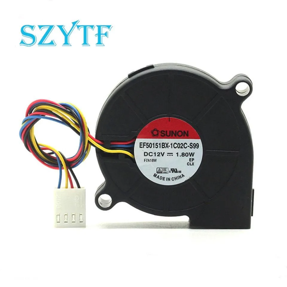 

1 шт EF50151BX-1C02C-S99 5015 50 мм 550*50*15 мм вентилятор 12 в 1,8 Вт турбинный охлаждающий вентилятор