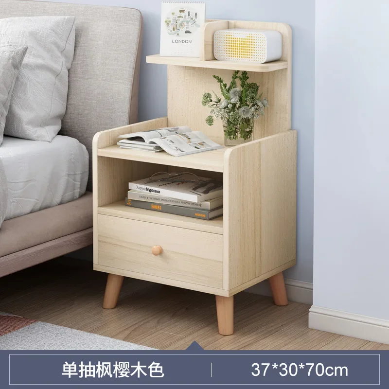 

2023 Year New AOLIVIYA Bedside Table Simple Modern Simple Locker Rack Mini Storage Cabinet Wooden Bedside Multifunctional Small