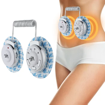 EMS Microcurrent Body Slimming Massager Electric Vibrating Body Shaping Slimming Massager Belly Arm Leg Fat Burning Rechargable