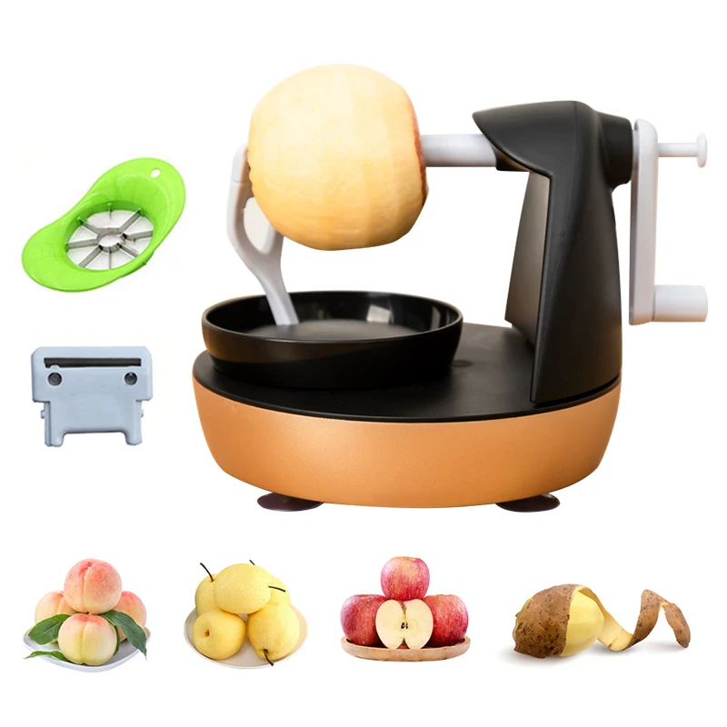 Apple Machine Peeler With Spare Blade Hand-operated Apple Peeler Multi-function Apple Peeler Home Clipping Kitchen Apple Slicer