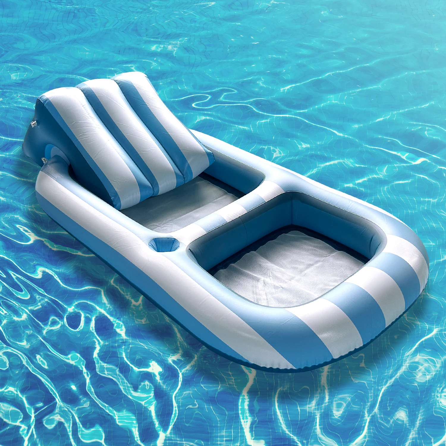 

PVC Inflatable Foldable Floating Row Swimming Pool Water Hammock Air Mattresses Bed Beach Water Sports Lounger Chair Outdoor Toy