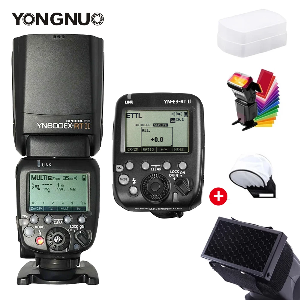 Yongnuo Yn600Ex-Rt Ii Wireless Flash Yn600Exrt Ii Ttl Speedlite E3Rt Trasmettitore Per Canon 6D Ii 5D Mark Ii Iii Iv 1Dx Mark Iii