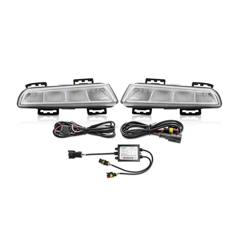 

1 Set Car Left+Right Fog Lights LED Daytime Running Lights For Smart W451 2013-2015