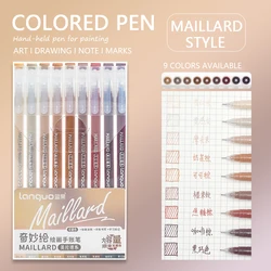 Morandi Colored Gel Pens Set - Multi-Color Art Markers (Maillard Style)