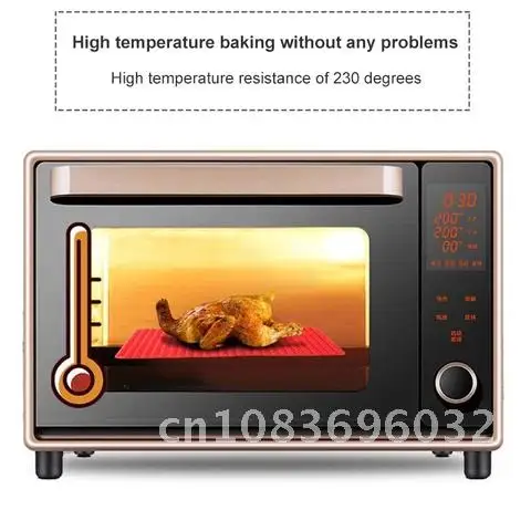 

Large Red Pyramid Raised Cone Shaped Silicone Mat Baking And Roasting Superb Non-Stick Food Grade Silicone For Oven Grilling BBQ