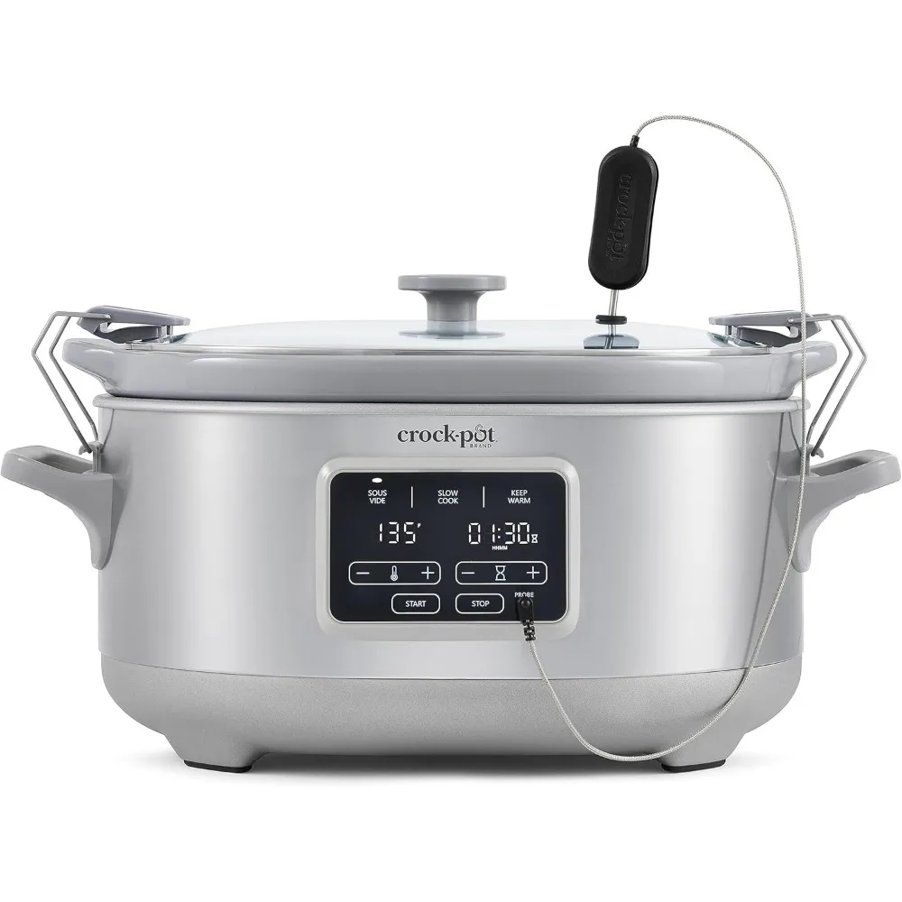 7-Quart Cook & Carry&trade; Slow Cooker with Sous Vide,Programmable, Stainless Steel