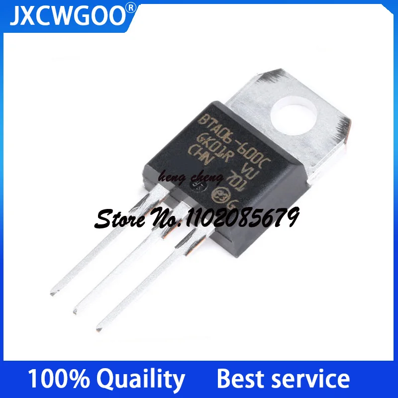 10PCS 100% New Original BTA06 600CRG BTA06 600C TO 220 Thyristor ...