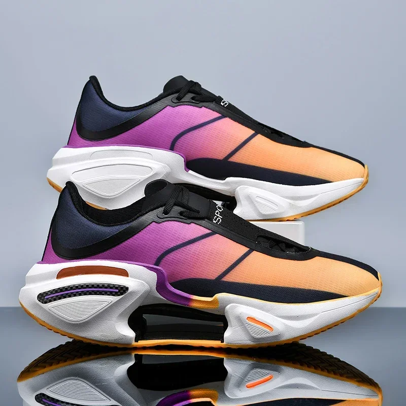 New High quality Outdoor Fashion Sneakers Sports Comfortable Women Marathon Casual Jogging Running Shoes For Men 2
