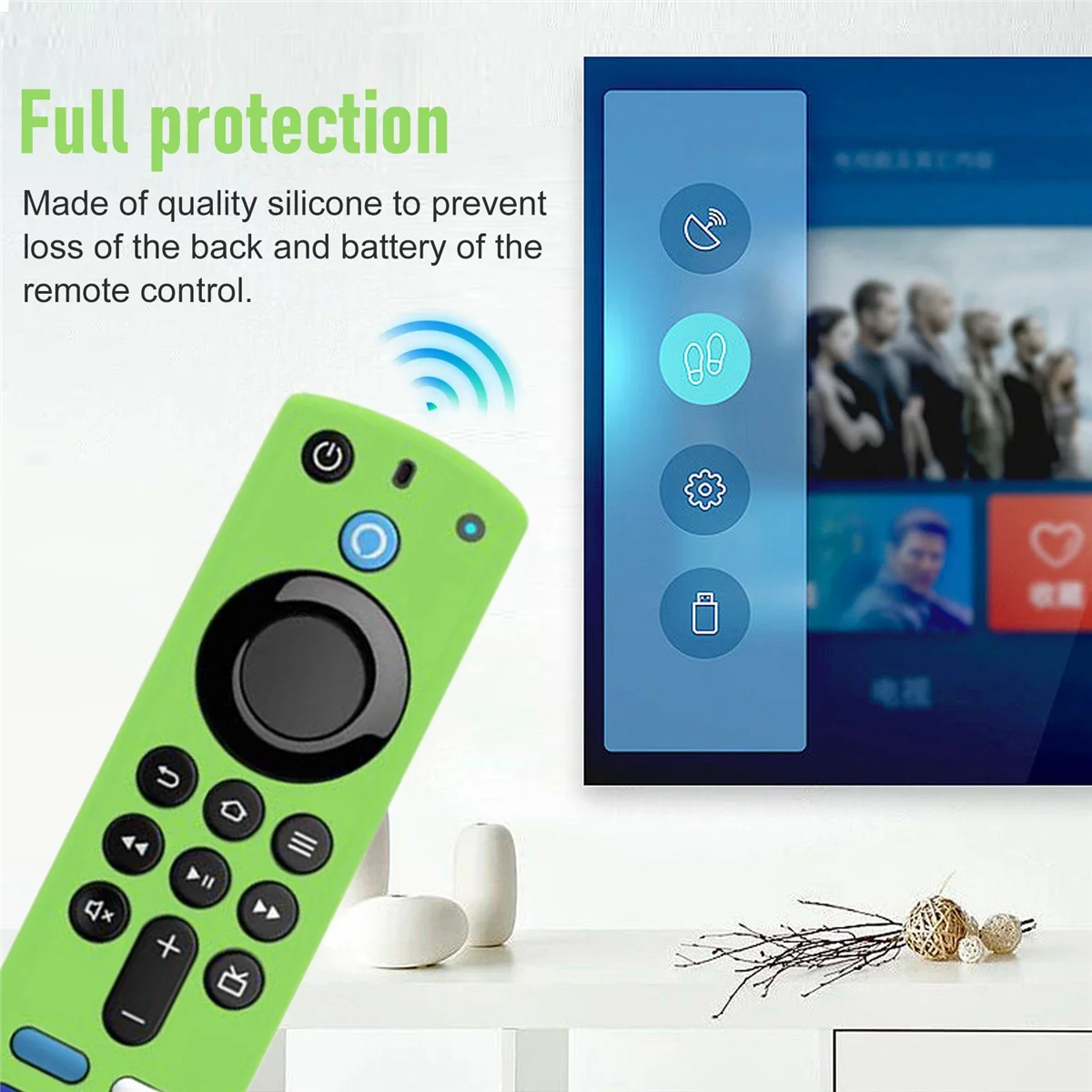 Silicone Remote Control Cover for Fire TV Stick 4K 3Rd Gen 3Rd Generation Anti-Slip Remote Protector Case silicone remote case silicone remote cover silicone remote sleeve remote controller cover silicone case protector