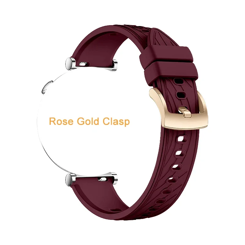 Elegant 18mm Two-Tone Classic Buckle Bracelet Strap in Silver/Gold