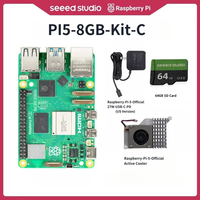 Raspberry Pi5 8GB 16GB 4GB 2GB Kit Laptop MIni PC Computer,2.4GHz