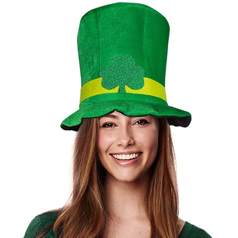 Liitrsh 2 Pack St. Patrick s Day Baseball Hats Shamrock Clover Baseball Cap Irish Hats For Men St. Patrick\u0027s Day Top Hats (4-Pack) - Green