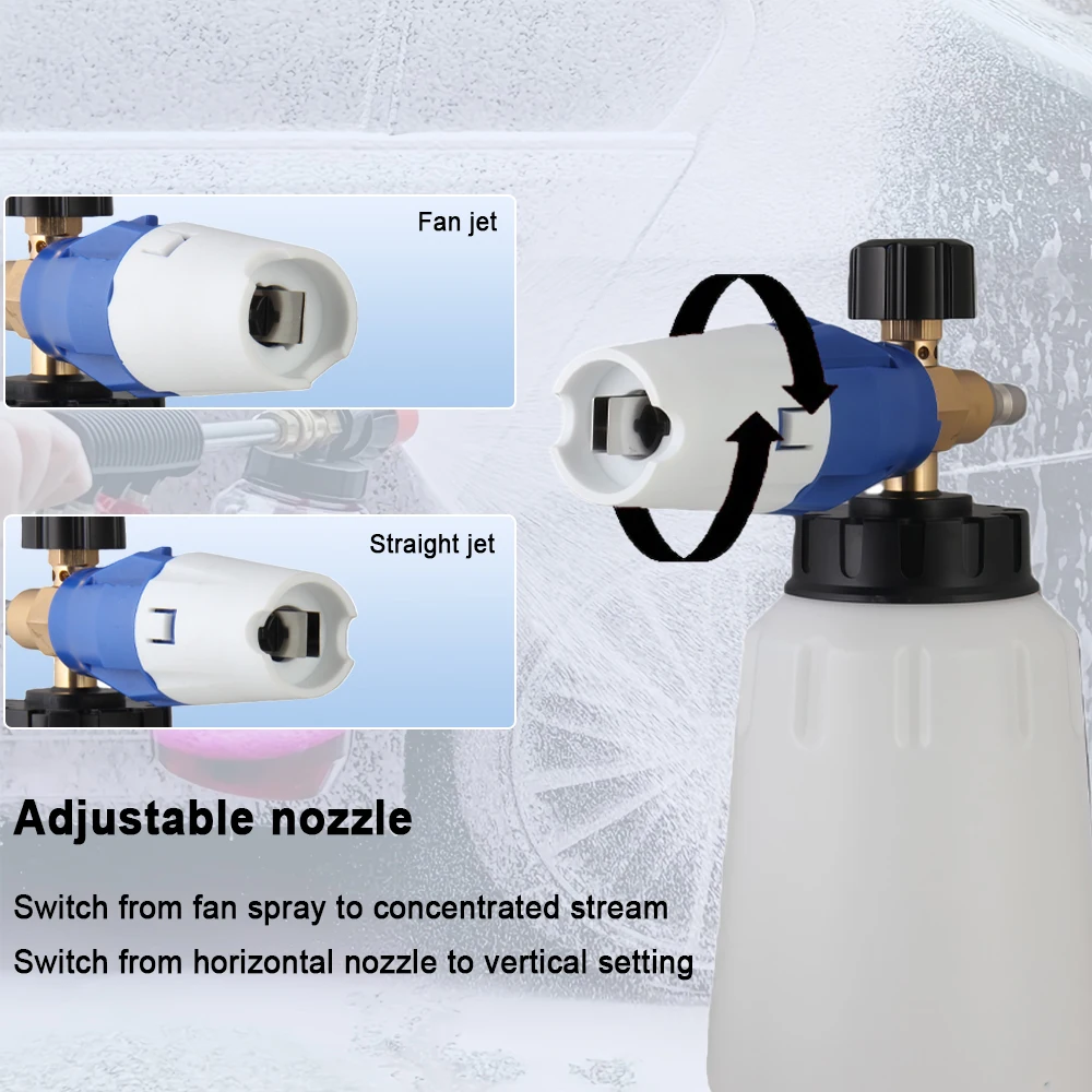 고압 세척기 건 & PA 폼 캐논 세트 - 보쉬/니피스크/스틸/게르니 호환, 멀티 스프레이 노즐 키트