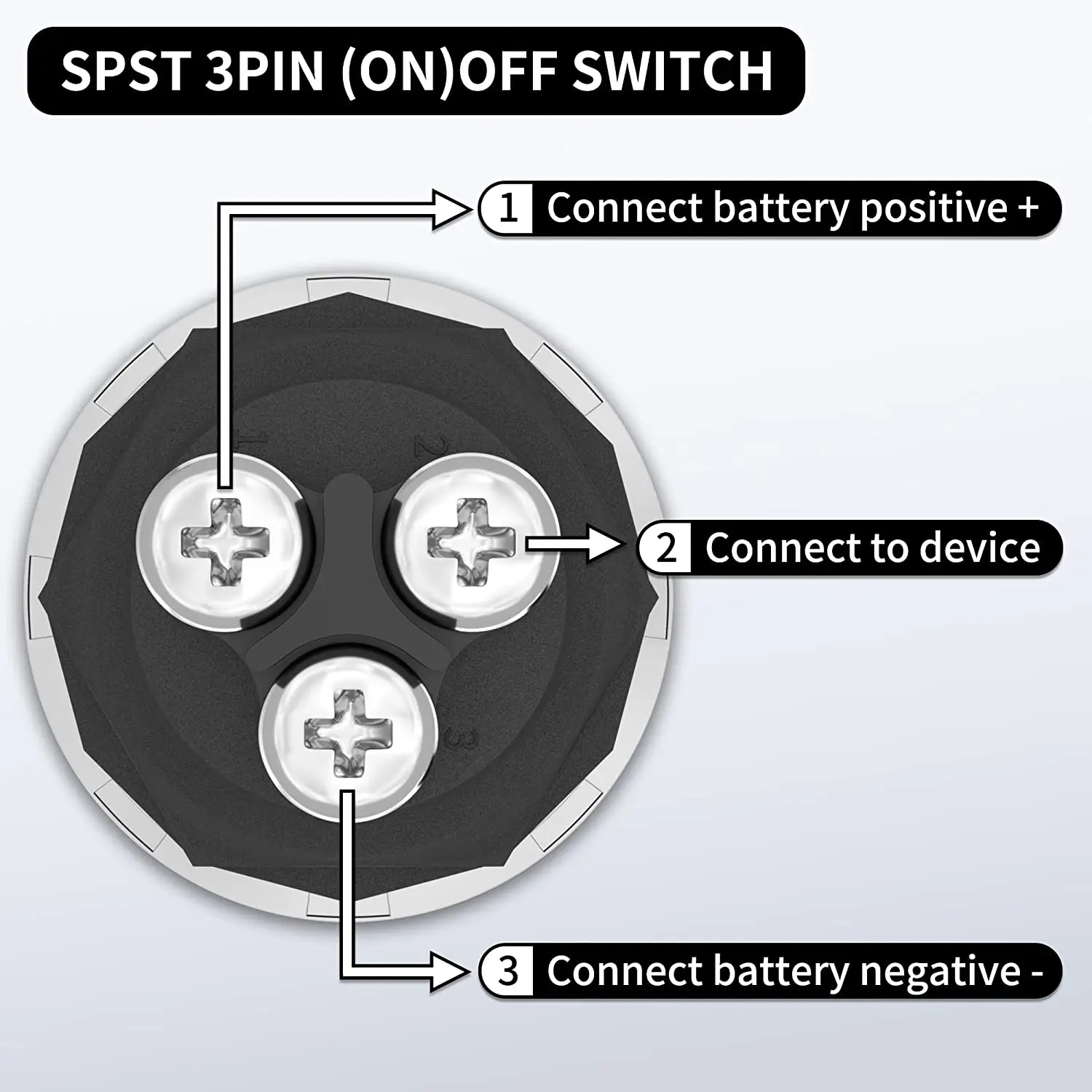 Universal Keyless Push Button Ignition Switch - 12V 50A SPST Momentary Starter