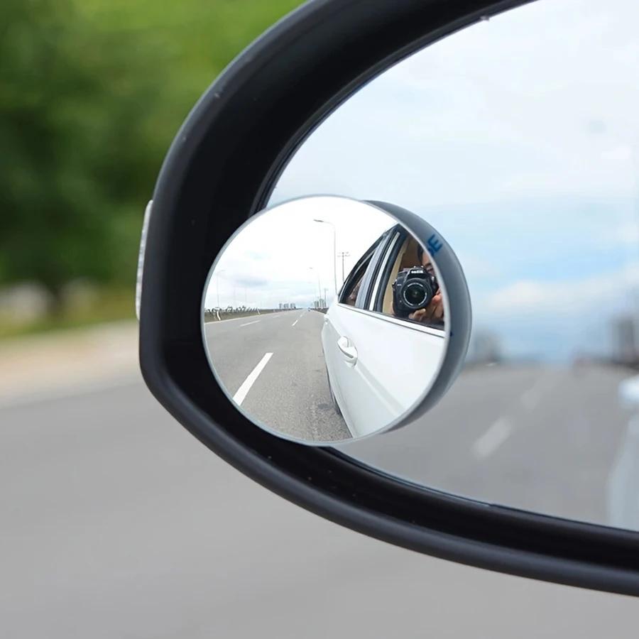 Car Accessories Blind Spot Mirror 2pcs Fitted Car Blind Spot 360 Degree Swivel Rimless Reversing Aid Mirror