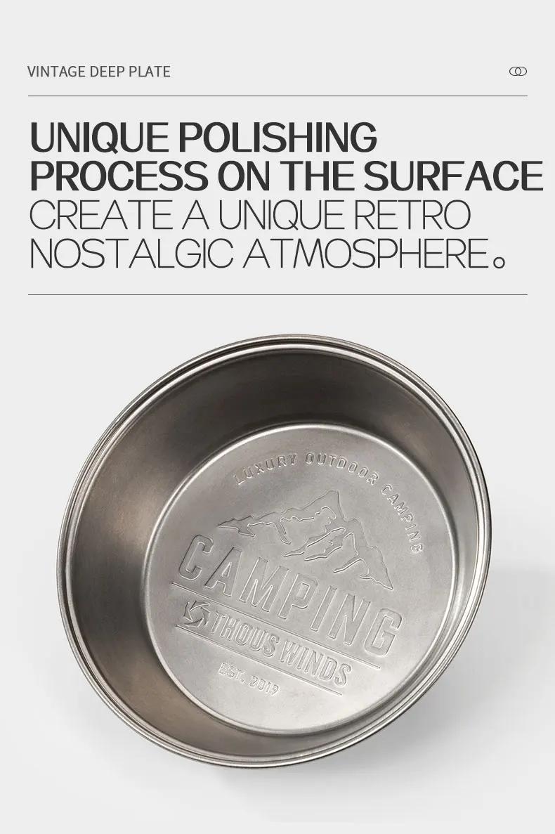 Description Picture 5 of itemThous Winds Camping Bowl Dishes Outdoor Tableware Set Picnic Cooking Cookware Travel Utensils Camping Equipment Supplies TW3021