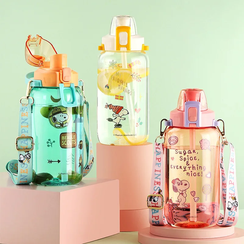 Snoopy Spike Kawaii Big Belly Cup Tazza D'Acqua Di Grande Capacità Di Alto Valore Tazza Di Paglia Femminile Bollitore Bambini Studenti Tazze Portatili