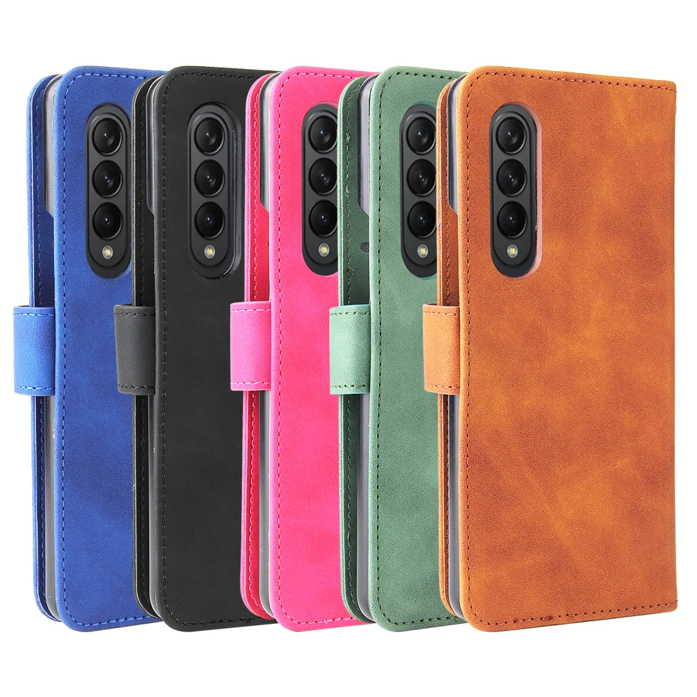 Custodia In Pelle Flip Per Samsung Galaxy Z Fold 4 Custodia Portafoglio Book Cover Per Samsung Galaxy Z Fold4 Cover Magnetic Phone Bag
