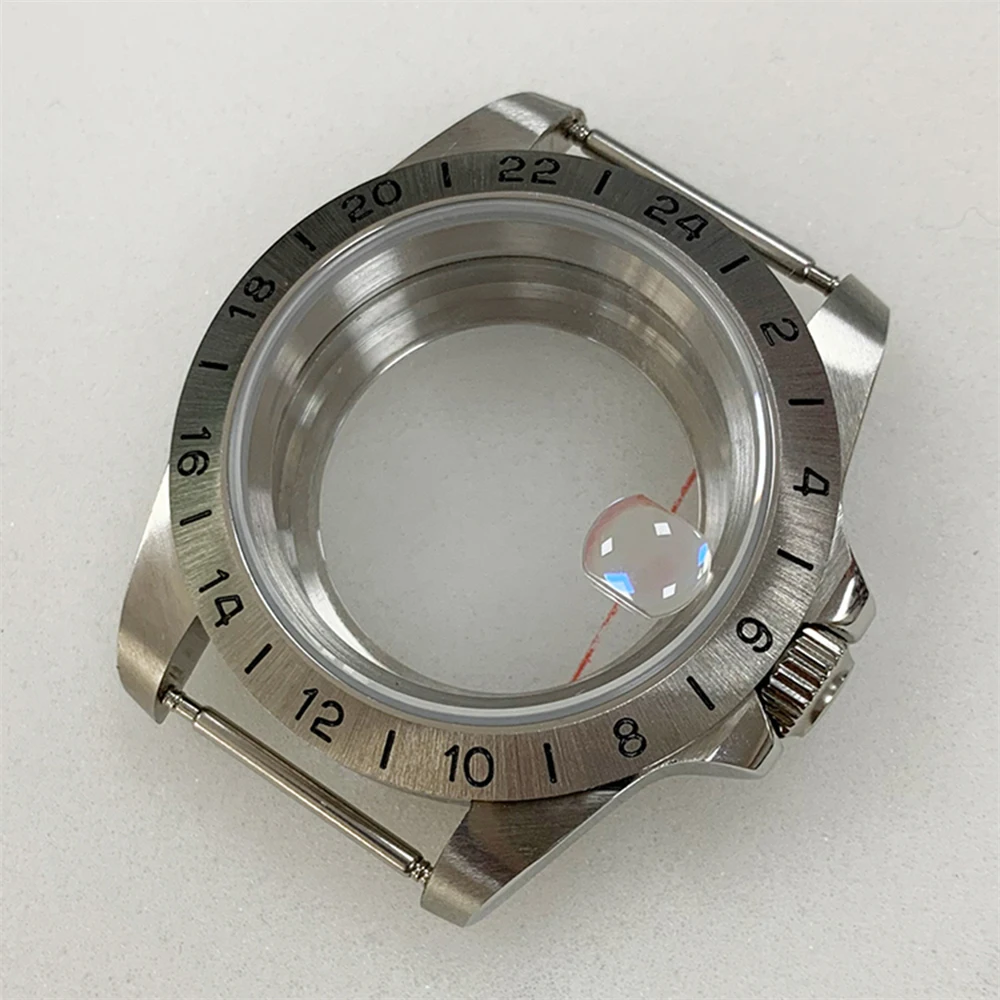 NH35 Cases Old Style 39mm Stainless Steel Watch Cover Sapphire Magnifying Glass Case for NH35/NH36 Movement
