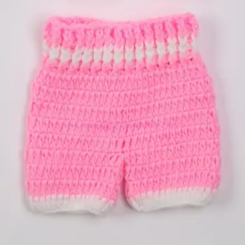 Set Fotografico per Neonati, Regalo per il Bagno, Accessori per Fotografia, Completo da Boxe Blu, Rosso, Rosa, Fatto a Mano all'Uncinetto