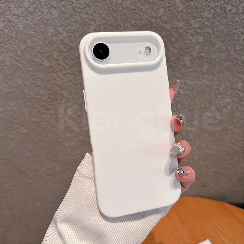 Luxury Pattern Matte Candy Color Silicone Soft Case - Solid Color Shockproof Cover