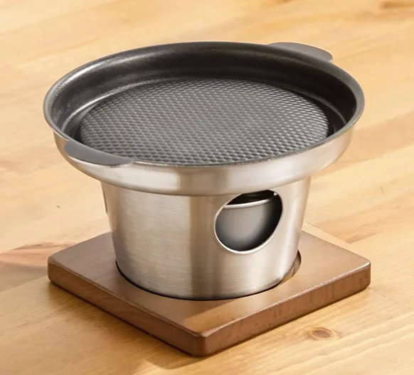 

Portable stainless steel barbecue grills mini bbq stove one person table BBQ home outdoor grill tea cooking warm wine 080-20