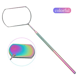 Magnifying Beauty Eyelash Inspection Mirror - Long Handle Lash Extension Tool (AA236-07)