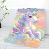Gradient Flower U-Unicorn Towel Home Bath Towels For The Body Towels Quick Drying Microfiber Beach Towel Man Women Sports Towel 3