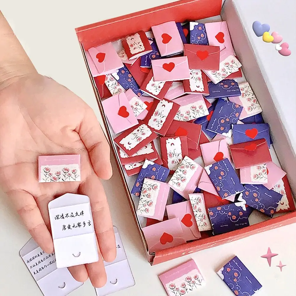 100Pcs New Fashion Love Letter Paper Kawaii Love Blank Message Busta