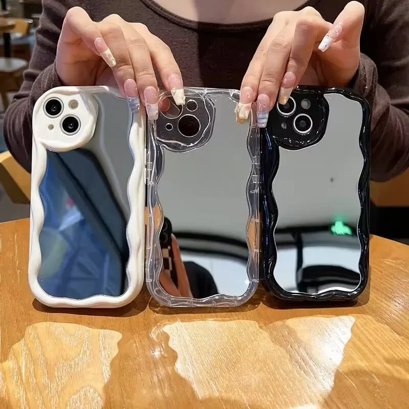 Elegant Mirror Makeup Phone Case - Soft and Durable Design