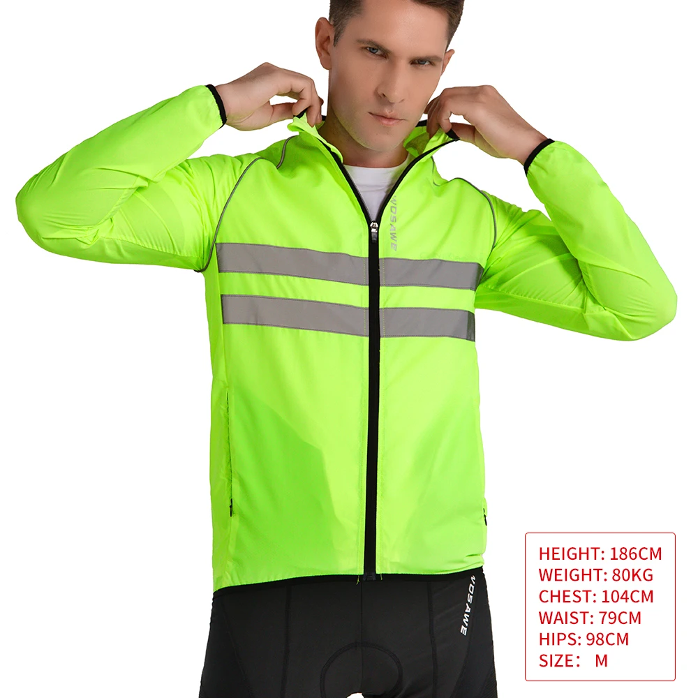 Winddichte Radjacke Ultraleichte Fahrradjacke Windbreaker Herren