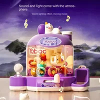 Mini Doll Machine Toy Kids Clip Doll Claw Machine Doll Grabber Arcade Claw Crane Machine with Music And Lighting 1