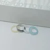 2024 Korean Wave New Felix Ring Acrylic Ring Fashion Candy Color Transparent Resin Men's and Women's Size 7 and 9 Jewelry 6
