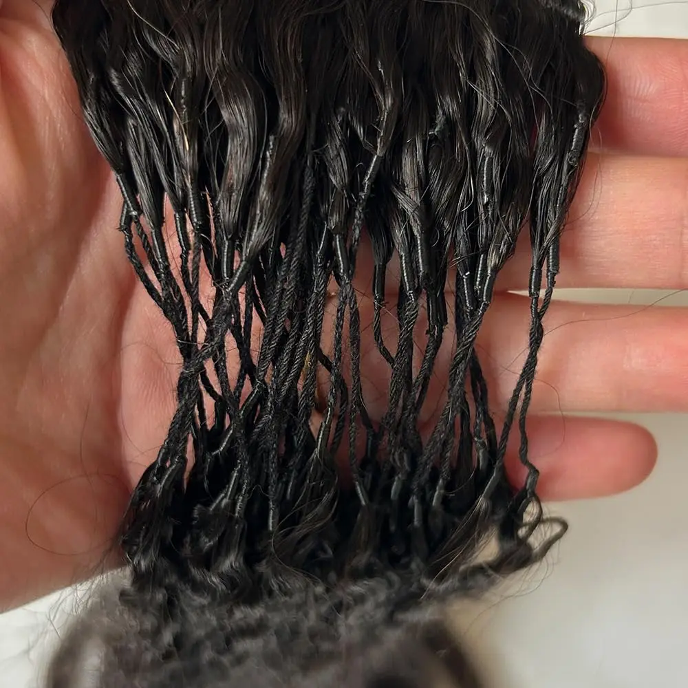 Kinky Straight Crochet Hair Pre-Looped Human Hair Boho Braids & Twists Buttery Soft Lightweight Feather Texture Hair Extensions 4