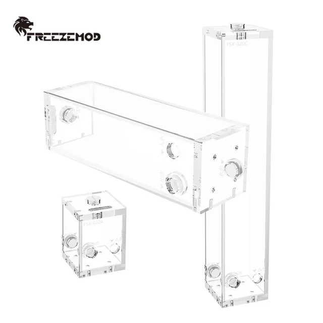 EZEMOD-Réservoir d'Eau Carré Précieux pour la Construction du Système de Refroidissement, 150 /250 /450 /750 /850ml 1