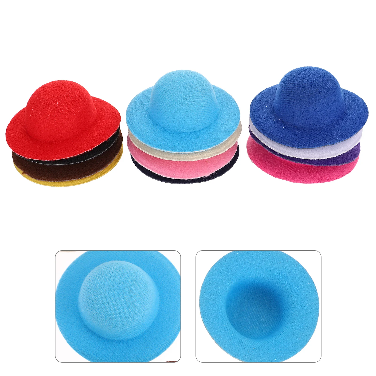 

12Pcs Mini Hat Miniature Hat Miniature House Decor DIY Crafting Supplies