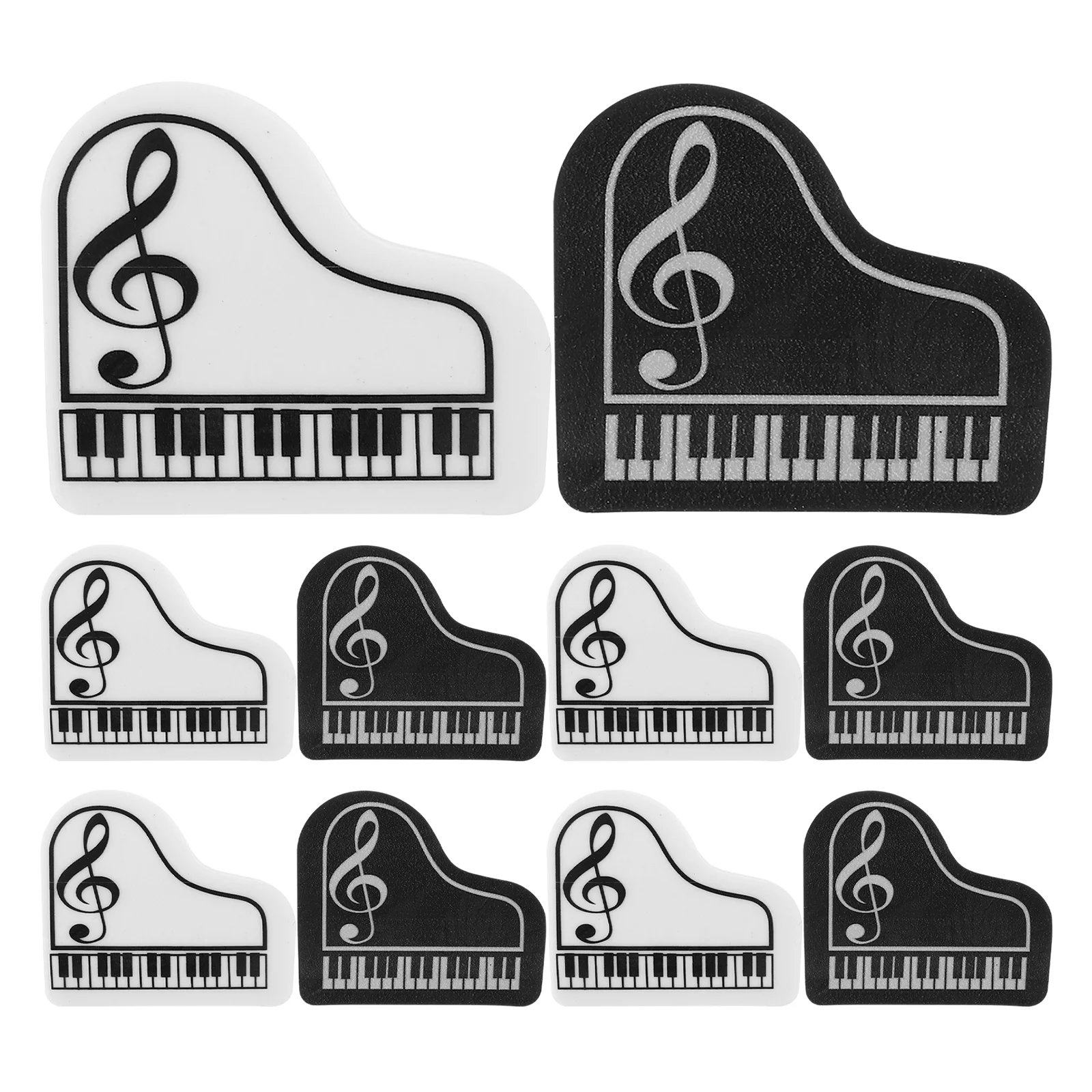 

10 Pcs Piano for Children Eraser Convenient Erasers Kids School Multifunction Shaped Stationery Mini