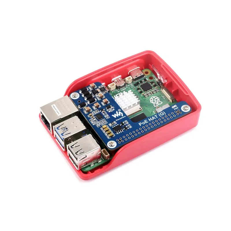 Waveshare Raspberry Pi5 PoE HAT Power Over Ethernet HAT (G) Supports 802.3af/at Network Standard For Pi 5 / CM 5 3