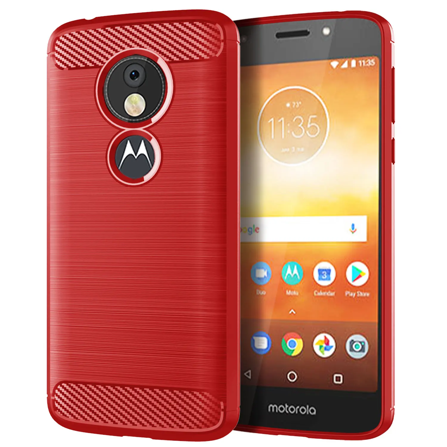 

Silicone Case For Moto E5 Play E5 Cruise Shockproof Phone Cover for motorola e5 play Soft Carbon Fiber Cases